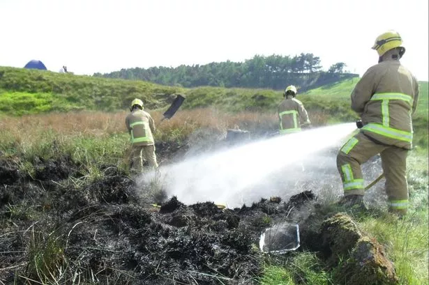 Firefighters issue warning after tackling ten grass fires